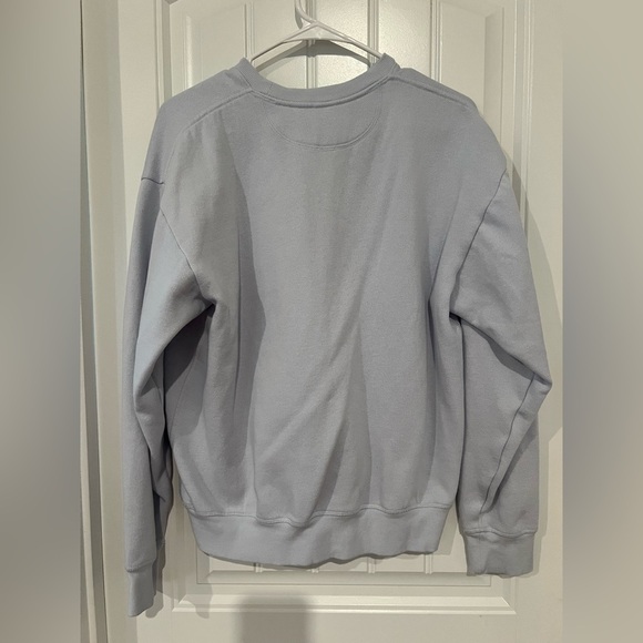 VS PINK Ivy Fleece Classic Bling Crew Sweatshirt – Light Blue, Size Medium - Picture 8 of 10